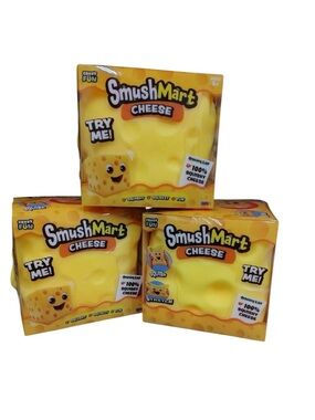 Jumbo Cheese Squishy Fidget Toy Bundle Set
